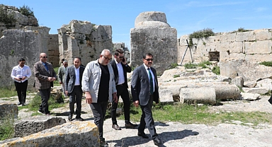 Vali Masatlı, St. Simon Manastırı'nda incelemelerde bulundu