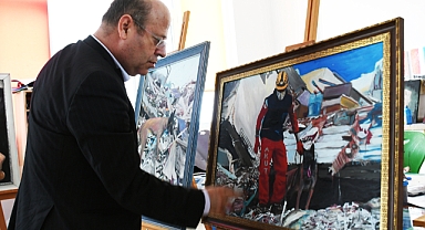 Arama Kurtarma Faaliyetlerine Destek Veren Köpekleri Resmetti