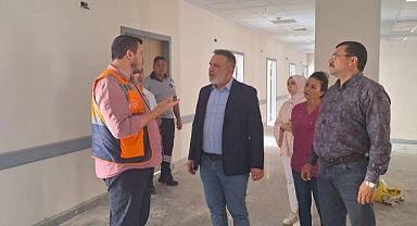 Barçın, Payas Devlet Hastanesi İnşaatında İncelemelerde Bulundu