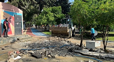 Ekipler, Vali Göbeği Parkı’nda Çalışma Gerçekleştirdi