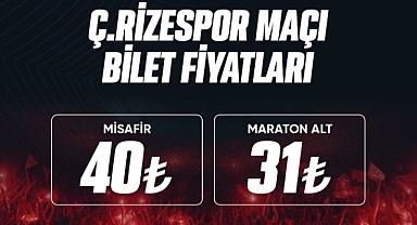 Hatayspor – Rizespor maçı biletleri 31 TL
