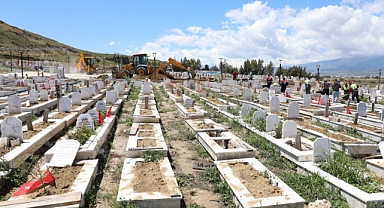 HBB Deprem Şehitliğinde Bakım Çalışması Gerçekleştirdi
