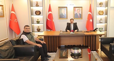 Vali Masatlı, Özdemir'i Makamında Kabul Etti