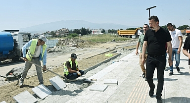 BAŞKAN SAMİ ÜSTÜN, ÇALIŞMALARI İNCELEDİ