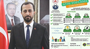 Başkan Yalçın’dan Hediyeli Geri Dönüşüm Kampanyası