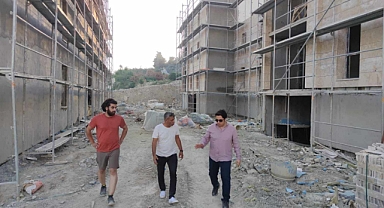 Kaymakam Dündar, Toplu Konut İnşaatını İnceledi
