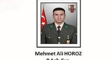 Şehit Astsubay Çavuş Mehmet Ali Horoz'un Ailesine Acı Haber Verildi