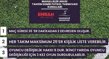 Tahsin Demir Futbol Turnuvası İçin Geri Sayım Başladı