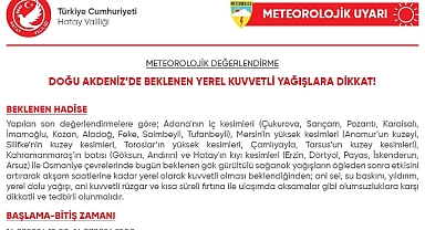 Akdeniz'in iç kısımları ve yurdun kuzeydoğusu için gök gürültülü sağanak uyarısı