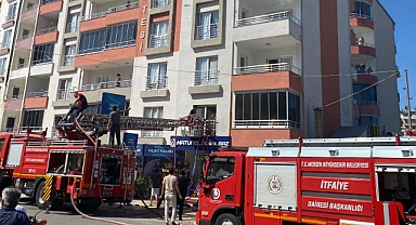 Apartman dairesinde çıkan yangın söndürüldü