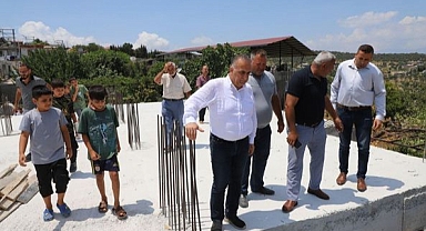 Başkan Sarı, Cami İnşaatını Yerinde İnceledi