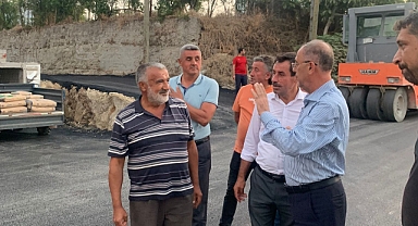 Başkan Yapar, Yol Çalışmasını Yerinde İnceledi