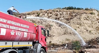 Çöplük Alanda Çıkan Yangın Söndürüldü
