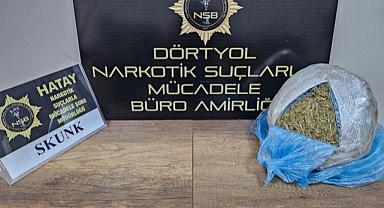 Hatay'da 1 kilo 900 gram esrar ele geçirildi
