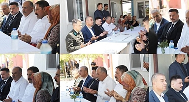 Protokolden 15 Temmuz şehit ailelerini ziyaret etti