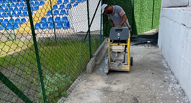 Sarıseki Stadında Hummalı Çalışma