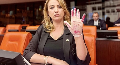 TBMM’de Kanlı Eldivenli Protesto