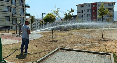 Yeşil Alanlarda Çalışmalar Sürüyor