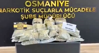 38 kilo 300 gram uyuşturucu ele geçirildi