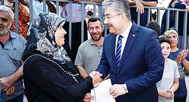 60 deprem konutu hak sahiplerine teslim edildi
