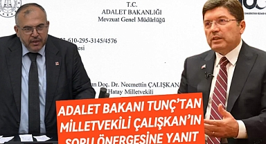 Adalet Bakanı Tunç'tan, Çalışkan'ın Soru Önergesine Yanıt