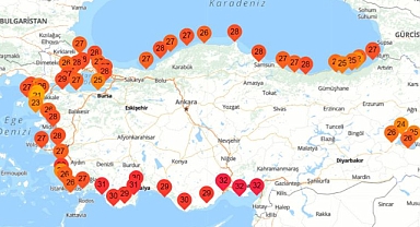 AKDENİZ'DE 32 DERECEYI AŞAN SICAK REKOR KIRDI