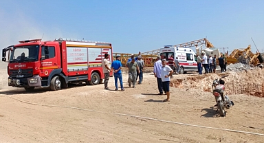 Devrilen kule vincin operatörü hayatını kaybetti
