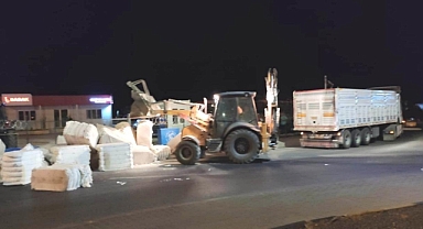 Hatay karayolunda tehlikeli anlar
