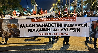 Hataylılar İsmail Heniyye ve Gazze için yürüyüşü düzenledi