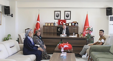 KAYMAKAM GAZİYİ MAKAMINDA AĞIRLADI