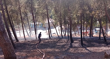 KIRIKHAN’DA MESİRE ALANI YANDI