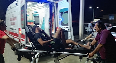 Köprüdeki korkuluğa çarpan otomobilin sürücüsü yaralandı
