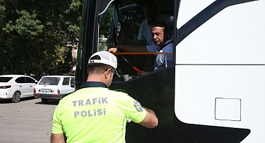Şehirlerarası yolcu otobüsleri denetlendi