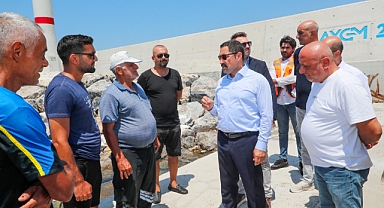 Vali Masatlı, Balıkçı Barınağı'nda İncelemelerde Bulundu