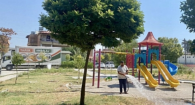 Yeşil Alanlarda Çalışmalar Devam Ediyor