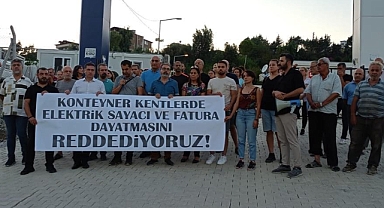 Konteyner Kentte Elektriklerin Kesilmesine Tepti