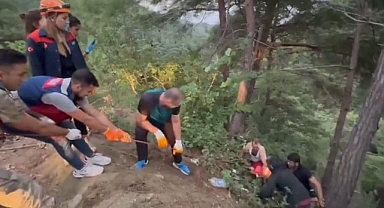 Orman İşçisi Uçuruma Düştü