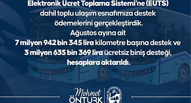 Toplu Ulaşıma Destek Ödemeleri Hesaplara Yatırıldı