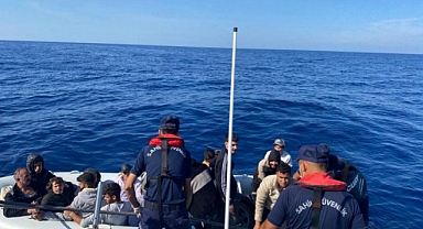 18 düzensiz göçmen kurtarıldı