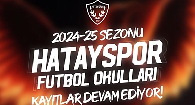 Hatayspor Futbol Okulları Kayıtları Devam Ediyor