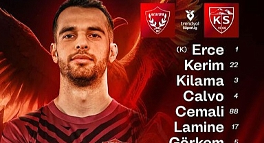 HATAYSPOR’UN İLK 11’İ BELLİ OLDU