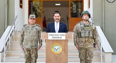 Vali Masatlı'dan 3. Hudut Tabur Komutanlığı'na Ziyaret