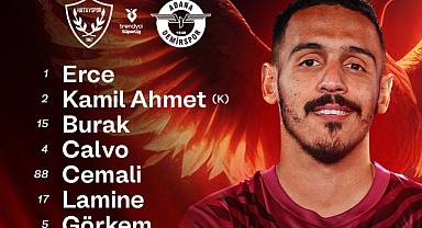 HATAYSPOR’UN İLK 11’İ BELLİ OLDU