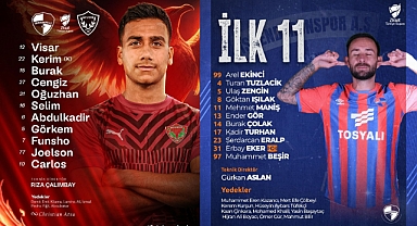 HATAYSPOR VE İSKENDERUNSPOR'UN İLK 11'LERİ AÇIKLANDI