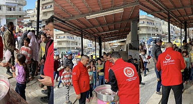 ALPERENLER SURİYELİ MİNİKLERİ SEVİNDİRDİ