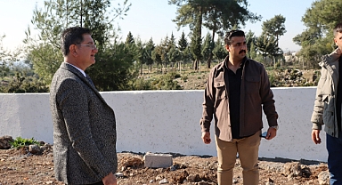 BAŞKAN AMAÇ HAYVAN BARINAĞINI İNCELEDİ