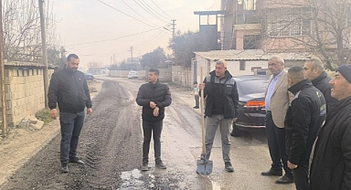 BAŞKAN PAÇ YOL ÇALIŞMASINI İNCELEDİ