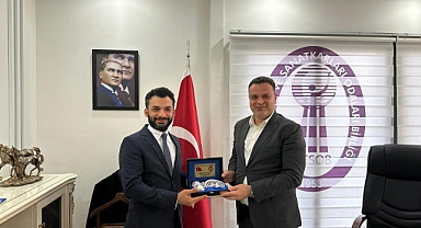 BAŞKAN YILMAZ ANMODER HEYETİNİ AĞIRLADI