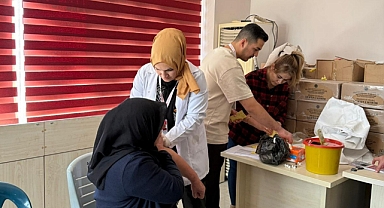 Hatay’da umreye gidecek vatandaşlara aşılama yapıldı
