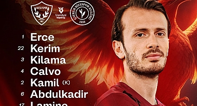 HATAYSPOR’UN İLK 11’İ BELLİ OLDU